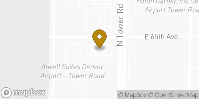 Map showing the location of McDonald's in Denver, CO 80249