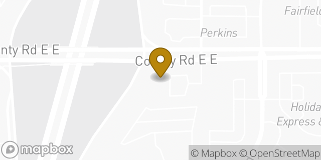 Map showing the location of Amazon Locker - Gratified in Vadnais Heights, MN 55110