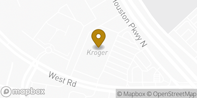 Map showing the location of Kroger in Houston, TX 77064