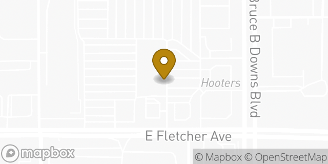 Map showing the location of Amazon Locker - Microbrewery in Tampa, FL 33612