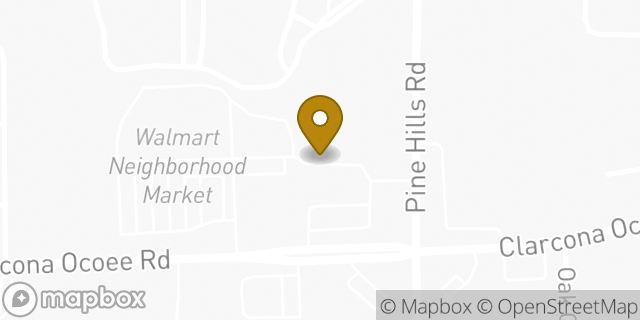 Map showing the location of AutoZone in Orlando, FL 32810