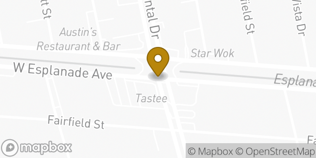 Map showing the location of The UPS Store in Metairie, LA 70006