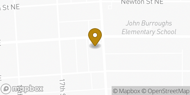 Map showing the location of Amazon Locker - Arlen in Washington, DC 20018