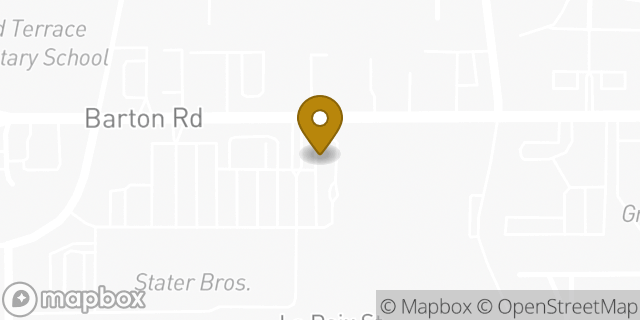 Map showing the location of McDonald's in Grand Terrace, CA 92313