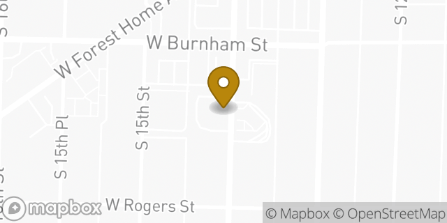 Map showing the location of McDonald's in Milwaukee, WI 53204