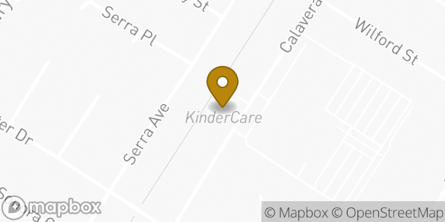Map showing the location of KinderCare in Fremont, CA 94538