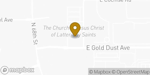 Map showing the location of The Church of Jesus Christ of Latter-day Saints in Scottsdale, AZ 85253