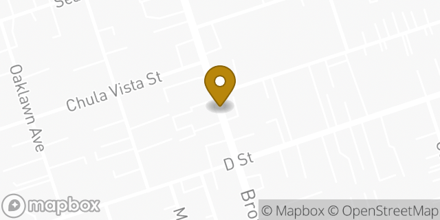 Map showing the location of Walmart in Chula Vista, CA 91910