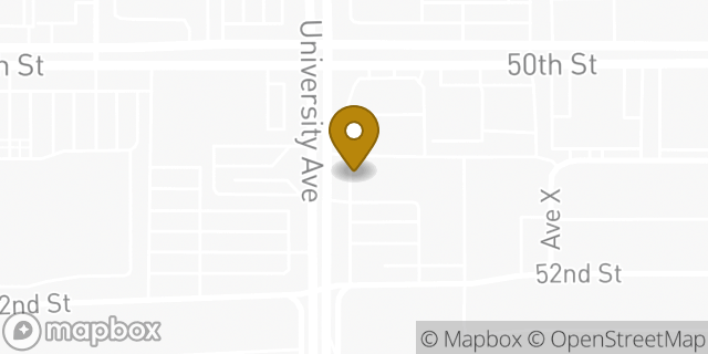 Map showing the location of Subway in Lubbock, TX 79413