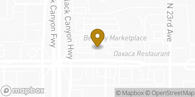 Map showing the location of Dunkin' in Phoenix, AZ 85015
