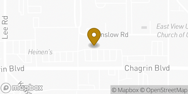 Map showing the location of The UPS Store in Shaker Heights, OH 44120