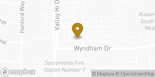 Map showing the location of Amazon Locker - Zipper in Sacramento, CA 95823