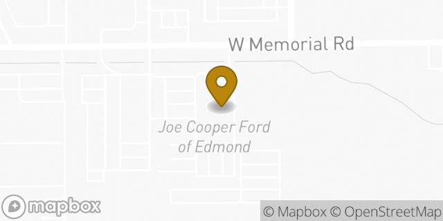 Map showing the location of Reynolds Ford Lincoln of Edmond in Oklahoma City, OK 73114