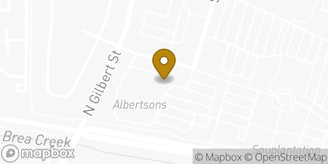 Map showing the location of The UPS Store in Fullerton, CA 92833
