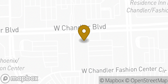Map showing the location of Chipotle Mexican Grill in Chandler, AZ 85226