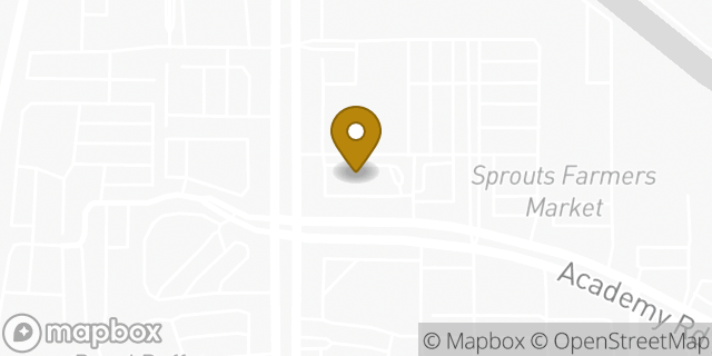 Map showing the location of McDonald's in Albuquerque, NM 87109