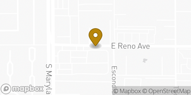 Map showing the location of Penske Truck Rental in Las Vegas, NV 89119