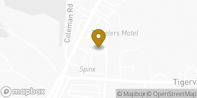 Map showing the location of Dunkin' in Travelers Rest, SC 29690