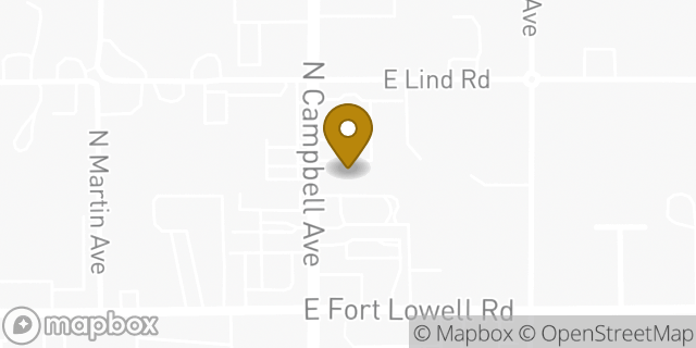 Map showing the location of Subway in Tucson, AZ 85719