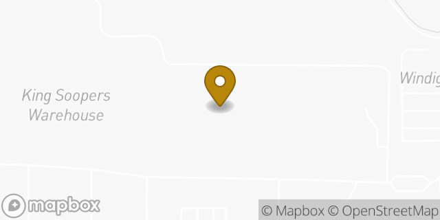 Map showing the location of Kroger in Aurora, CO 80011
