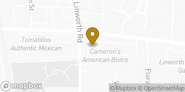 Map showing the location of Dunkin' in Worthington, OH 43085