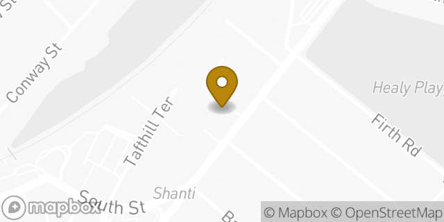 Map showing the location of Dunkin' in Roslindale, MA 02131