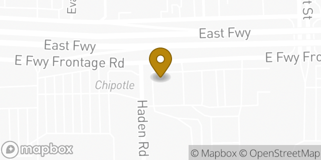 Map showing the location of Chase Bank in Houston, TX 77015
