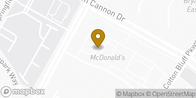 Map showing the location of McDonald's in Austin, TX 78744