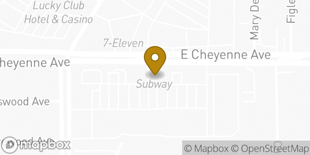 Map showing the location of Subway in North Las Vegas, NV 89030
