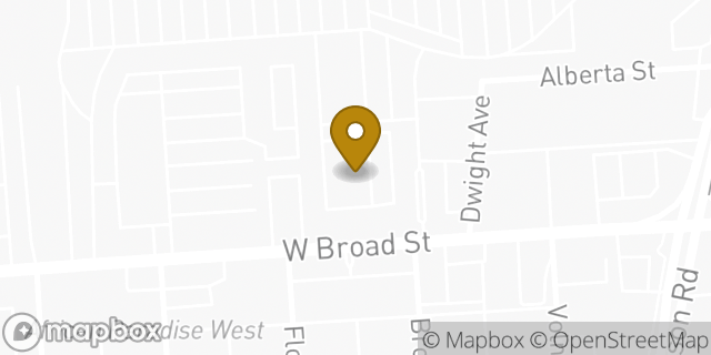Map showing the location of McDonald's in Columbus, OH 43228