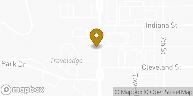 Map showing the location of Subway in Rapid City, SD 57701