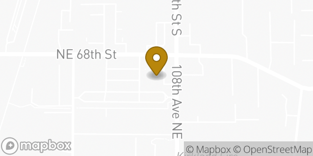 Map showing the location of Starbucks in Kirkland, WA 98033