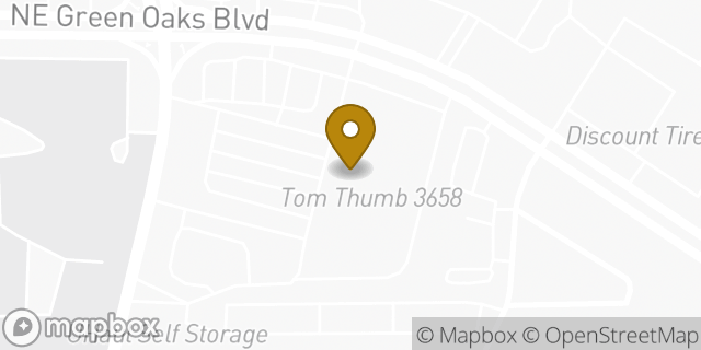 Map showing the location of Starbucks in Arlington, TX 76006