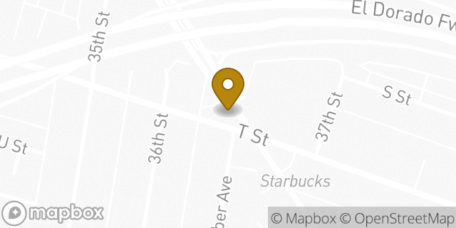 Map showing the location of Subway in Sacramento, CA 95816