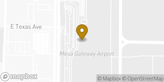 Map showing the location of National Car Rental in Mesa, AZ 85212