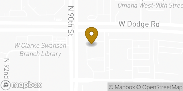 Map showing the location of Walgreens in Omaha, NE 68114
