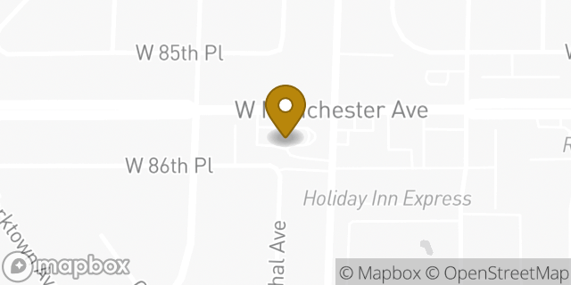 Map showing the location of McDonald's in Los Angeles, CA 90045