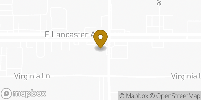 Map showing the location of Amazon Locker - Kes in Fort Worth, TX 76103
