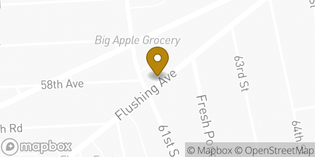 Map showing the location of Baskin-Robbins in Maspeth, NY 11378