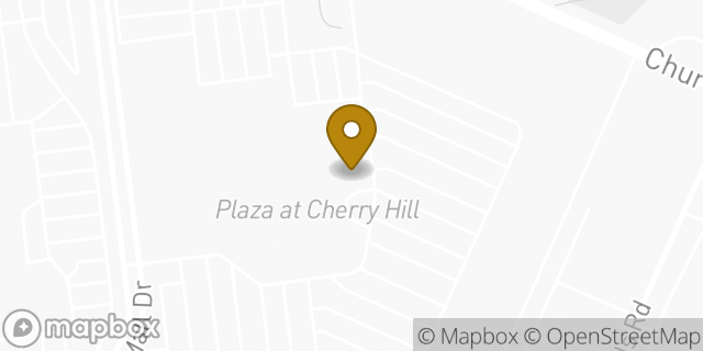 Map showing the location of Chuck E. Cheese in Cherry Hill, NJ 08002