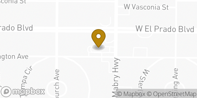 Map showing the location of McDonald's in Tampa, FL 33629