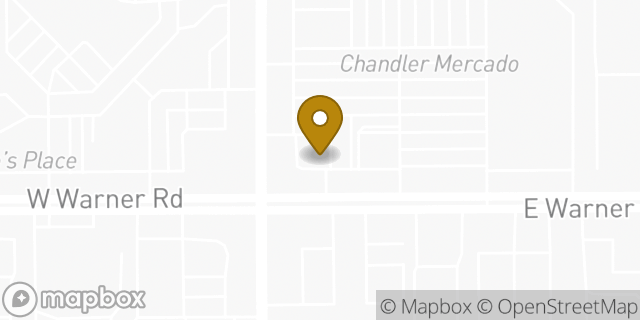 Map showing the location of Dunkin' in Chandler, AZ 85225