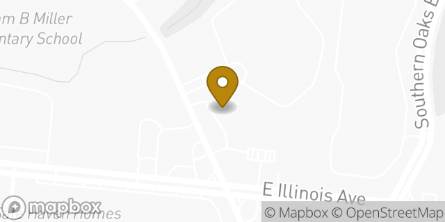 Map showing the location of Amazon Locker - Delphine in Dallas, TX 75216