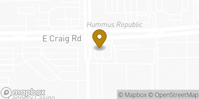 Map showing the location of Starbucks in North Las Vegas, NV 89030