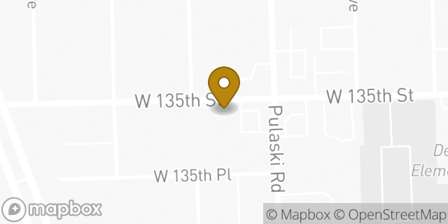 Map showing the location of Amazon Locker - Database in Robbins, IL 60472