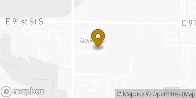 Map showing the location of Amazon Locker - Fannie in Tulsa, OK 74133