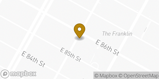 Map showing the location of Bank of America in New York, NY 10028