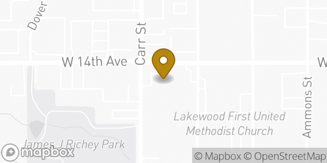Map showing the location of ATM 7ELEVEN, INC. in Denver, CO 80215