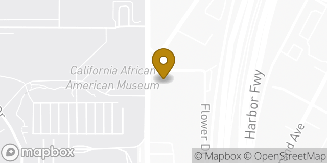 Map showing the location of Buffalo Wild Wings in Los Angeles, CA 90037