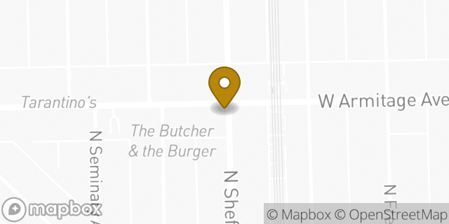 Map showing the location of Starbucks in Chicago, IL 60614